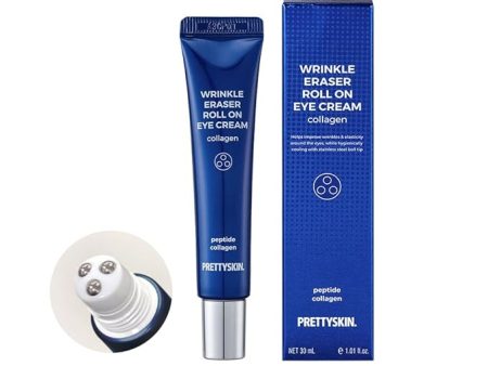 Prettyskin Roll on Eye Cream with Hydrolyzed Collagen Hot on Sale