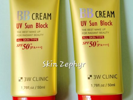 3W Clinic UV Sun Block BB Cream SPF50 PA+++ DUAL PACK Online Hot Sale