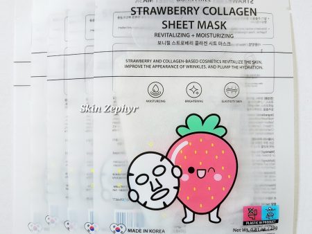 Bonnyhill Strawberry Collagen Sheet Mask For Sale