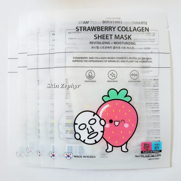 Bonnyhill Strawberry Collagen Sheet Mask For Sale