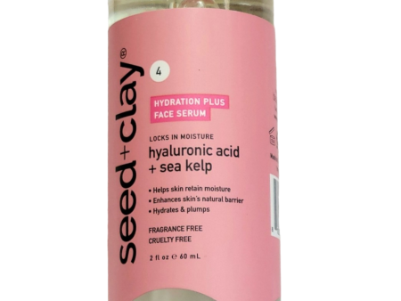 Seed and Clay Hydration Plus Face Serum with Hyaluronic Acid and Sea Kelp Online Sale