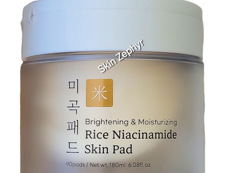 Glamfox Brightening and Moisturizing Rice Niacinamide Skin Pad Online Sale