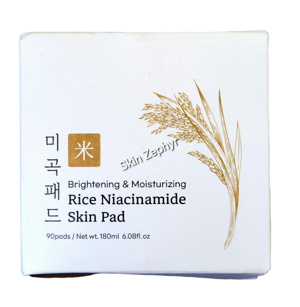 Glamfox Brightening and Moisturizing Rice Niacinamide Skin Pad Online Sale