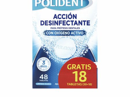 Pasticche Detergenti per Dentiere Polident   48 Unità Discount