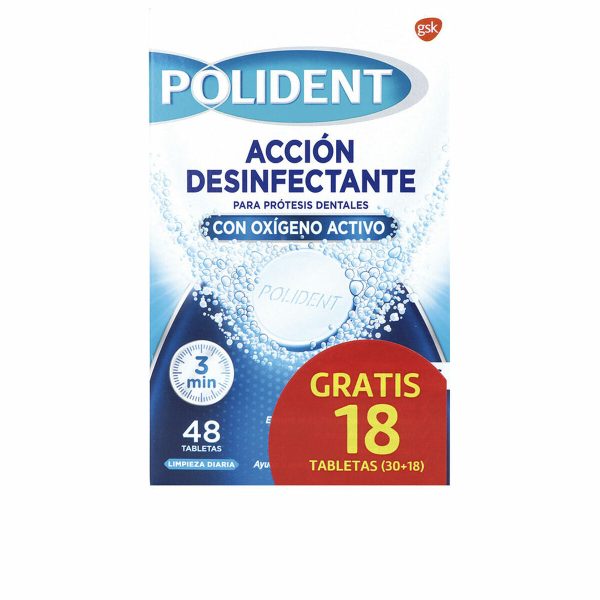 Pasticche Detergenti per Dentiere Polident   48 Unità Discount