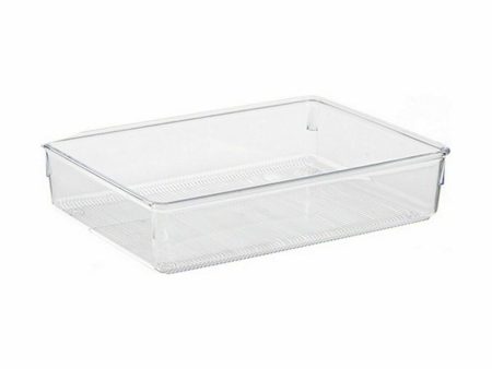 Contenitori per Cassetti Multiuso Trasparente Plastica 24 x 5,5 x 15,8 cm (36 Unità) Online Hot Sale