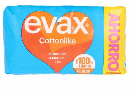 Assorbenti Super con Ali Evax Cottonlike (24 uds) Online now