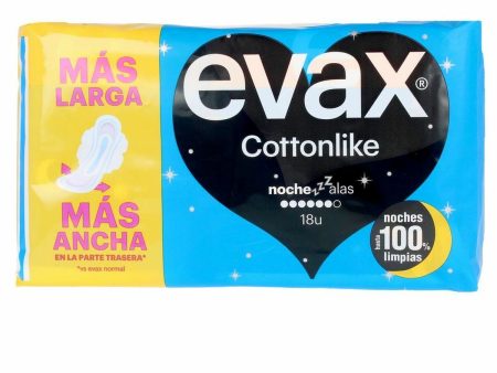 Assorbenti con Ali da Notte Evax Cottonlike (18 uds) Online