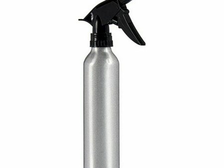 Bottiglia per nebulizzare Nero Argentato Alluminio 300 ml (24 Unità) Fashion