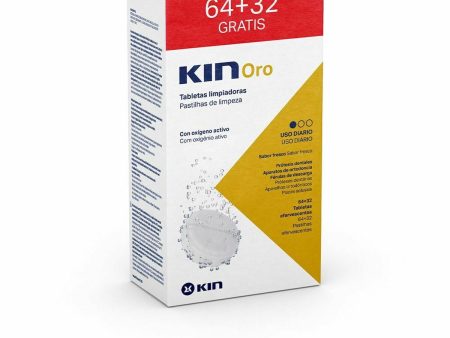 Pasticche Detergenti per Dentiere Kin Kin Oro Cheap