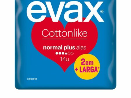 Assorbenti Normali senza Ali Evax Cotton Like  Plus (14 uds) For Sale