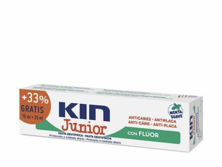 Dentifricio Kin Kin Junior Menta Anticarie 25 ml (100 ml) Fashion